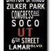 AUSTIN-Texas-Gallery-Wrapped Subway Art Canvas, 22x42