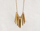 Brass Fringe Necklace