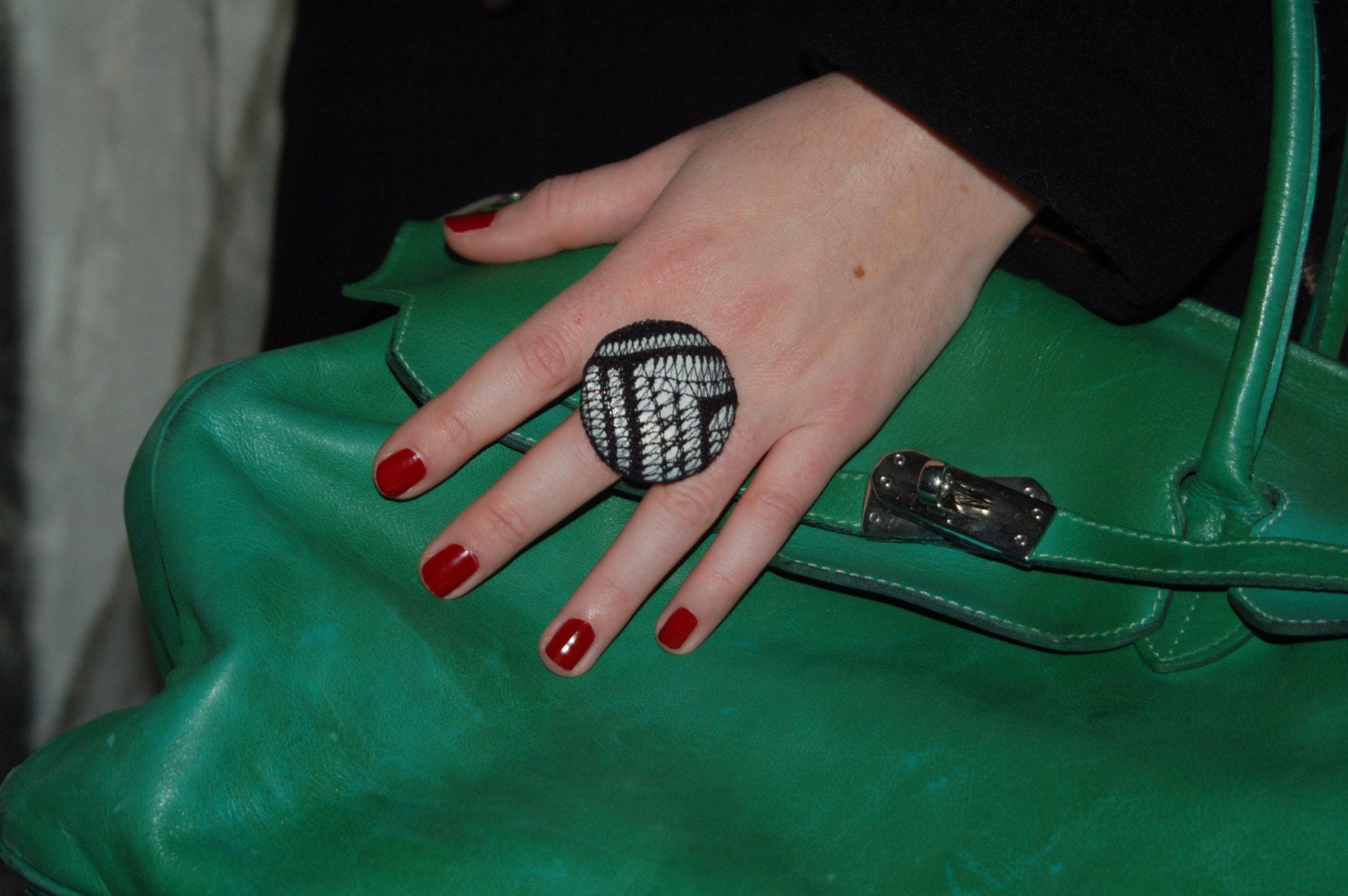 Spiderweb medium ring