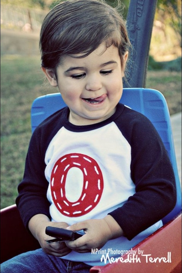 Two SUPERSIZED happy birthday number age shirts baseball raglans.  you choose colors.  super great gift.