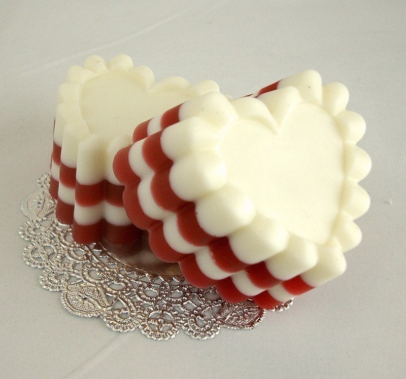 Red Velvet Cake Heart - Goat's Milk Soap Bar