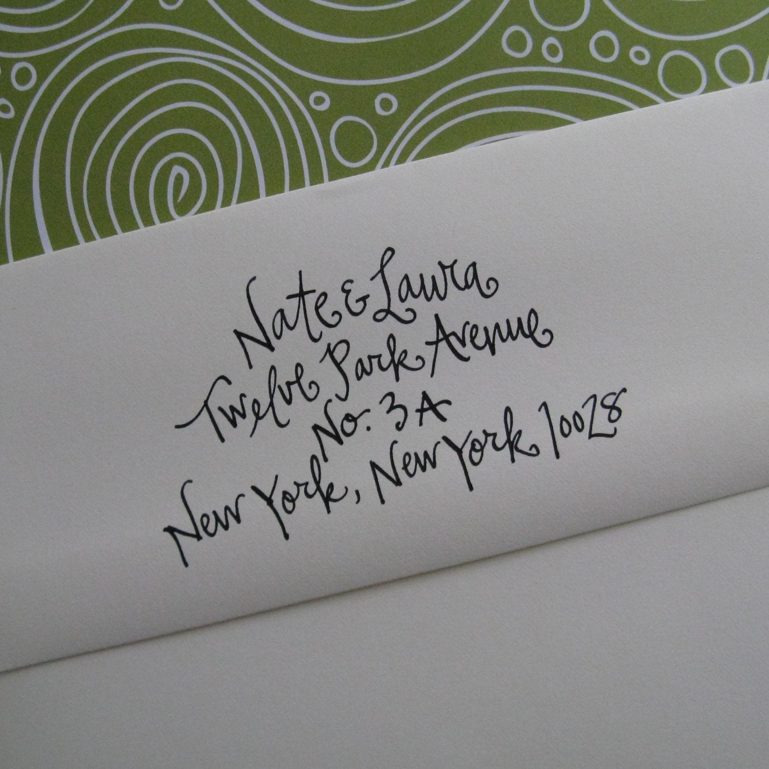 Wedding Vintage Address Stamp (Red Rubber)