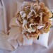 Champagne Gold Silk Peony Rose Flower Elegant Lush Double Sided Satin Ribbon Wedding Ring Bearer Pillow the Perfect Toast