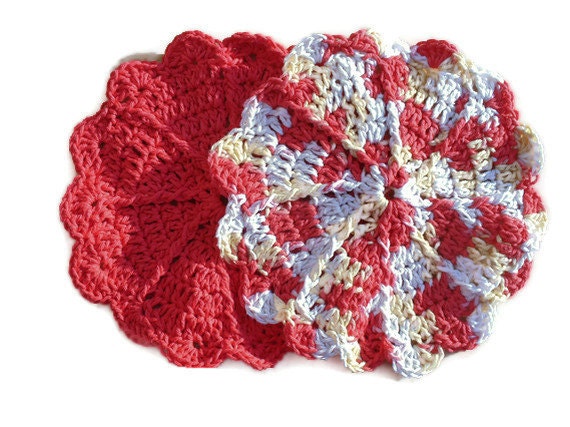 Pretty Apple Red Dish Cloth Set