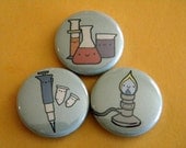 Lab Ware Button Set