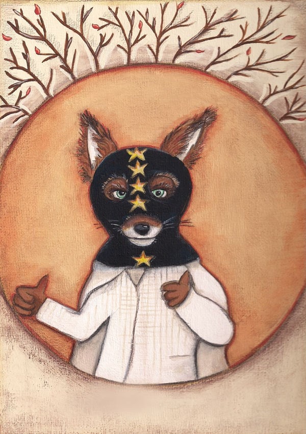 Fantastic Mr. Fox Ash 5x7 Print