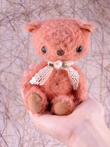 Camelia, a OOAK Jointed Mohair Anime Bear.