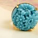 Sea Route Ring - turquoise, sky blue, gold plated ring