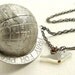Vintage Globe Necklace, Earth and dove necklace, Peace Necklace, Vintage globe pendant, World Peace necklace