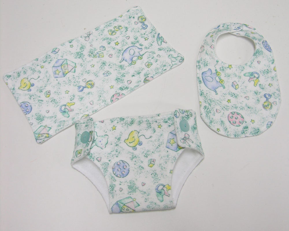 Bitty Baby Essentials in Precious Baby- Diaper, Bib and Burp Cloth