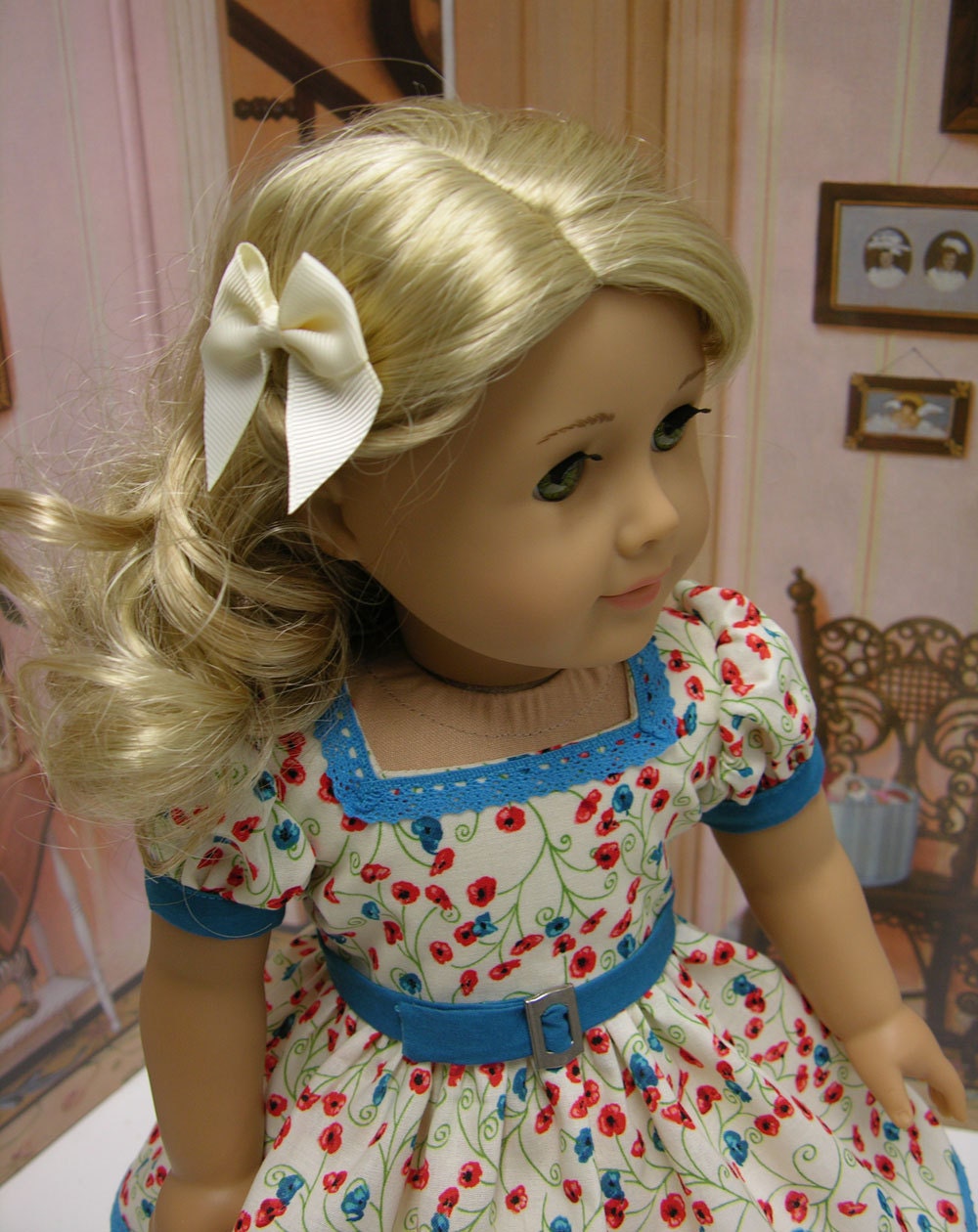 Pretty Poppy - vintage dress for American Girl doll