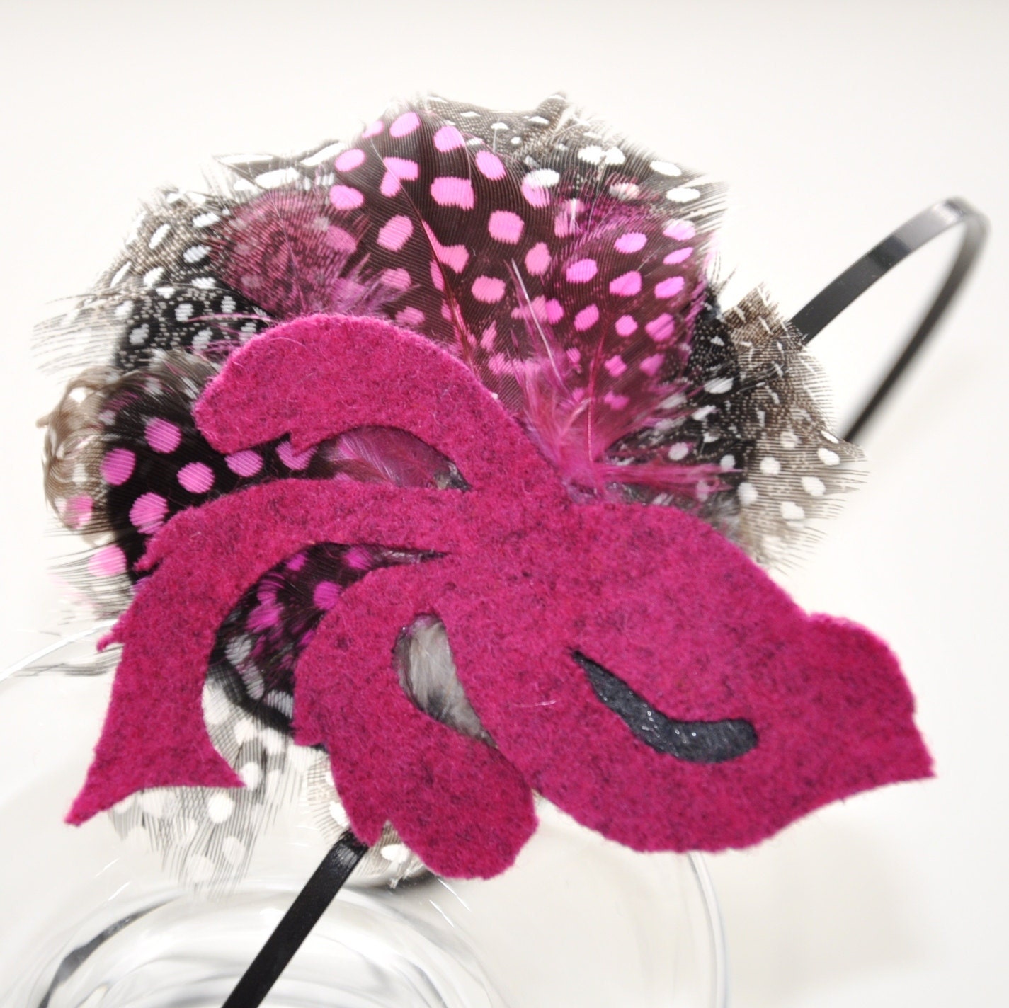HOT PINK BIRD /// Feather Headband
