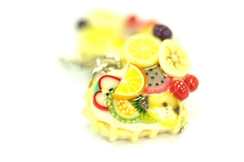 Miniature Foods Charm Polymer Clay Beaded Jewelry