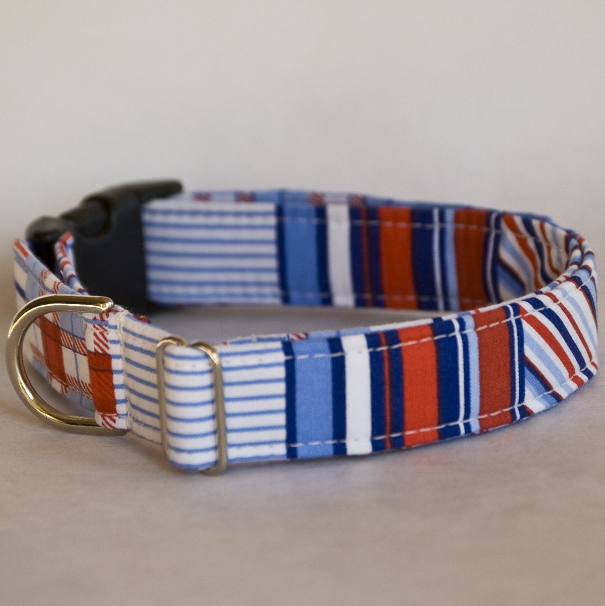 Nautical Themed Handmade Dog Collar