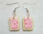 Cherry Toaster Pastry Earrings  Miniature Food Jewelry