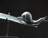 Snail shoe horn. Bronze sculpture, edition of 25