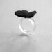 FELT BUTTERFLY RING -TEAL- Baby