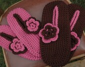 Kozy King Crocasins-with Flowers - ONE PAIR - For Shoe Sizes Newborn to Toddler