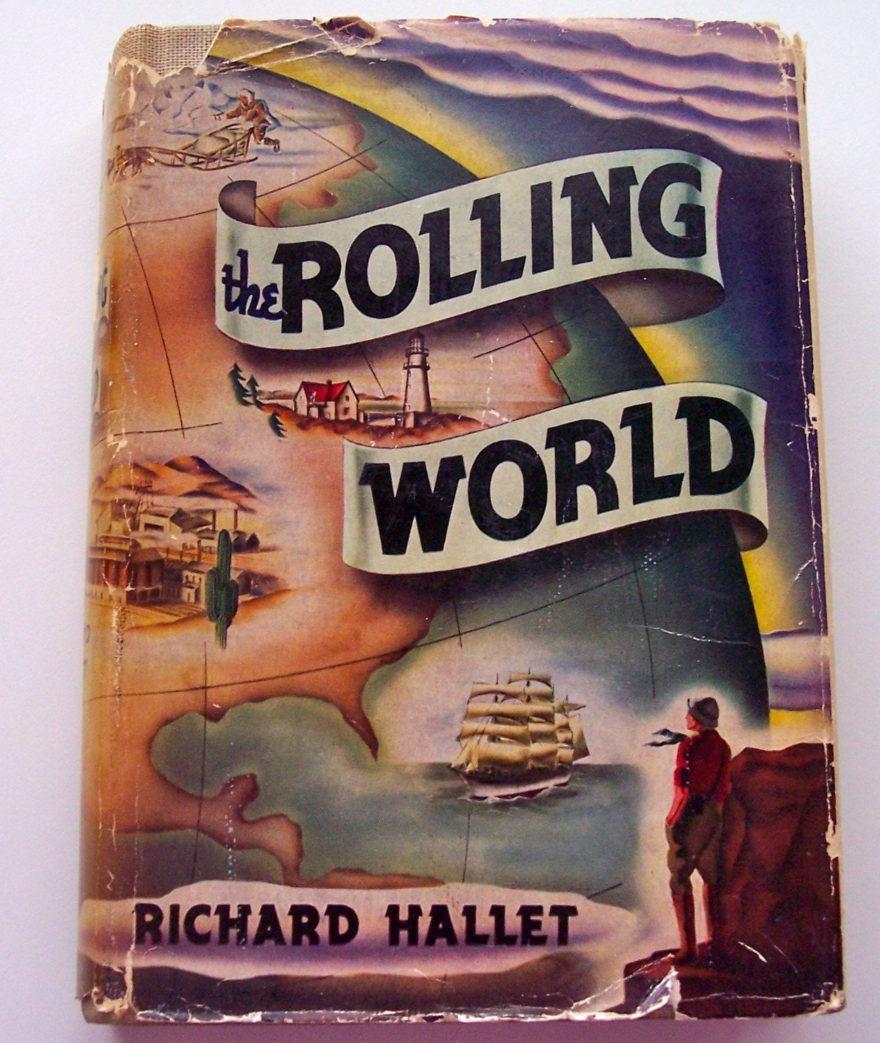 Vintage Book Adventure Autobiography Circa 1938 The Rolling World
