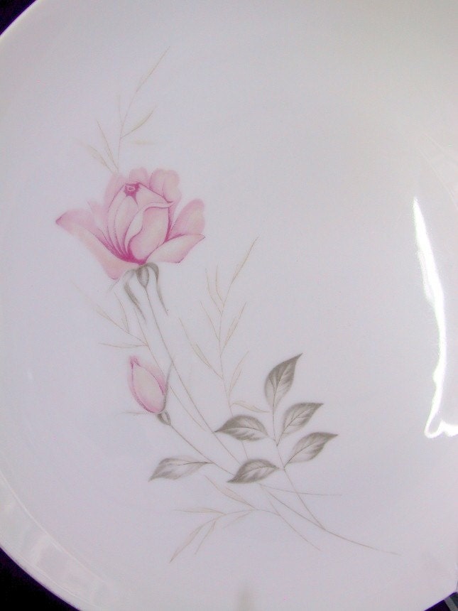 Vintage China Dishes AMERICAN ROSE by Camelot Vintage 1960s