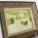 Shabby Chic Vintage Small Town Framed Pictures Set of Two