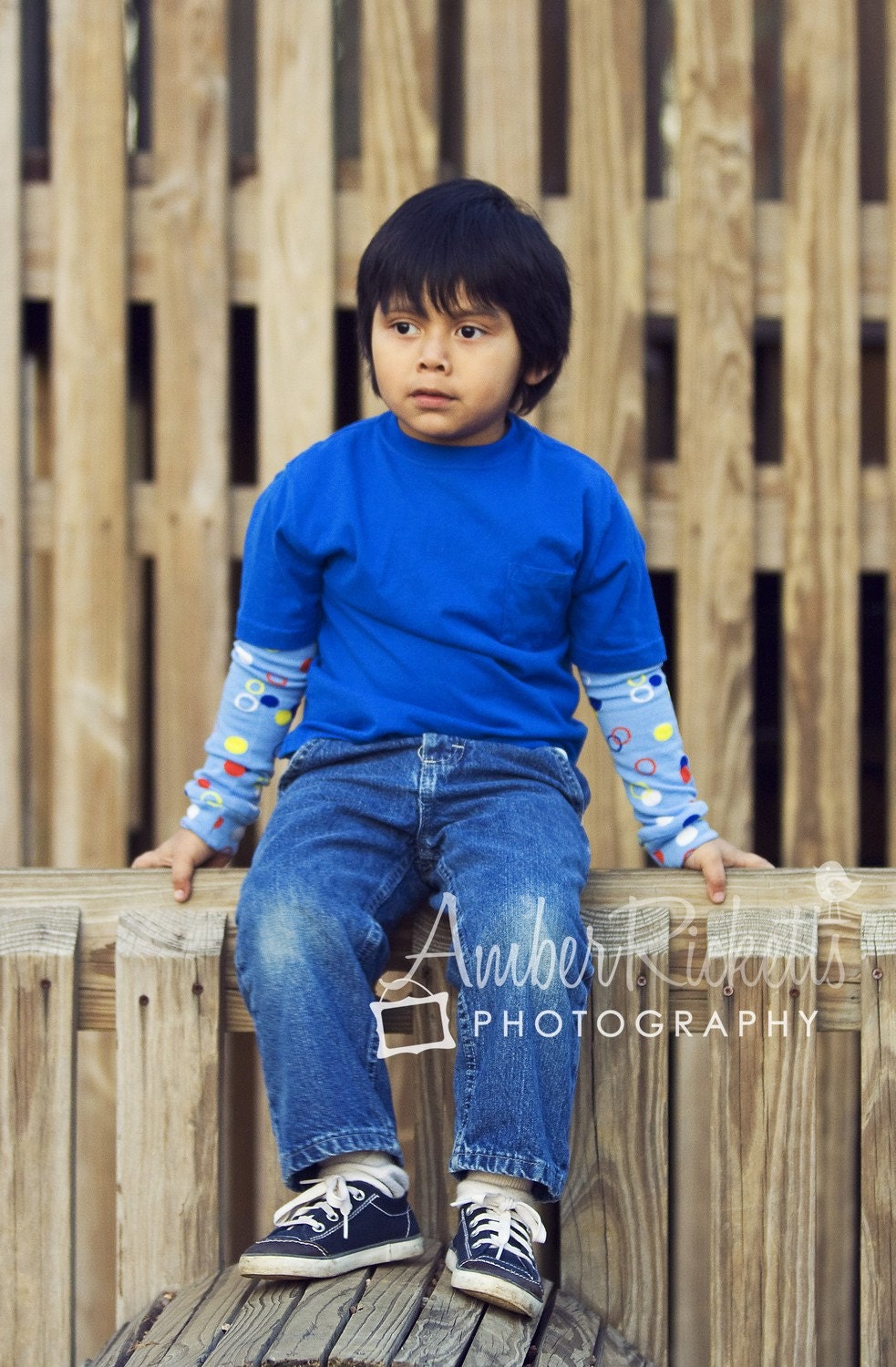 Crawler Covers Baby Toddler Leg Warmers--Blue with Red, Yellow and White Bubble Dots