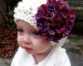 SEWING PATTERN Flower for hair, hat, cardigan