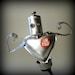 sculpture art assemblage recycled - Your Love Makes Me Strong