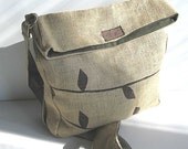 burlap ring sac - FREE scarf