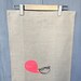 linen tea towel - bon design in neon pink