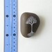 Tree with Roots 2 - Hand-painted beach pebble - by Natasha Newton