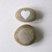 set of two handpainted beach pebbles // eternal love // by natasha newton
