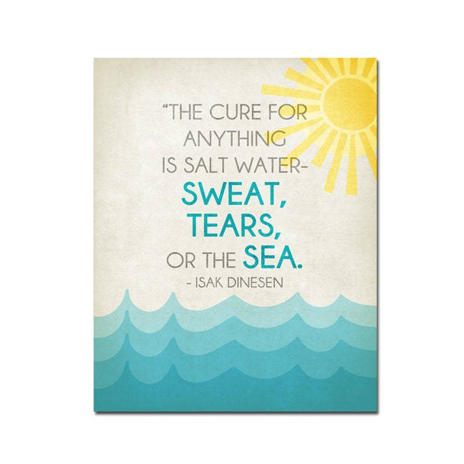 Salt Water Cure - 8x10 Digital Art Printable - 300dpi .JPG File to Print On Your Own - Instant Download