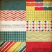 12x12 Digital Paper Collection - Rainbow Connection Collection - Great for Scrapbooking or Photographers - 10 Papers - PX8011