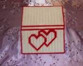 Double Heart Checkbook Cover