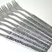 Vintage Flatware - Oneida Northland Spring Fever Stainless Cocktail Forks - Set of 8