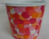 READY TO SHIP Galvanized storage pail size Medium in bubbled up
