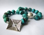 Firuze - Turquoise and Thai Silver Necklace