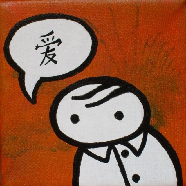 original painting - verge speaks to you of love