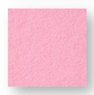 16" x 16" Sun Felt Quality Wool Felt Fabric - PINK (No. 103)