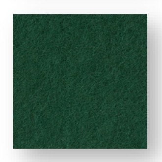 16" x 16" Sun Felt Quality Wool Felt Fabric - DEEP GREEN (No. 449)