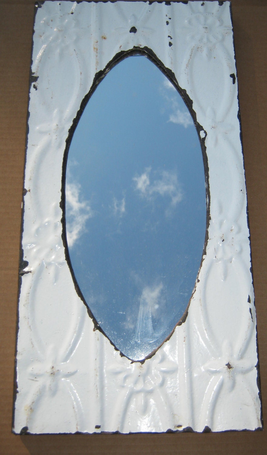 TIN CEILING Mirror Shabby Recycled CHIC S 366