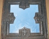 TIN CEILING Mirror Large Square Shabby Recycled CHIC S 368