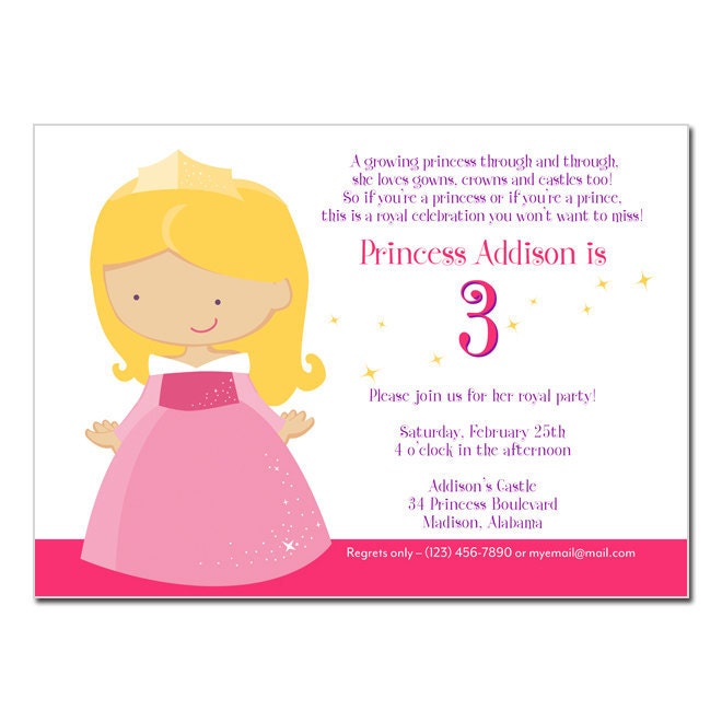 Sleeping Beauty Party Invitation & Stationery Card