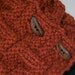 Hand Knit Burnt Orange Chunky Neckwarmer Neck Warmer Cowl