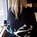 Organic Bird and Branch Womens Cardigan Wrap Jacket... One Size Fits All