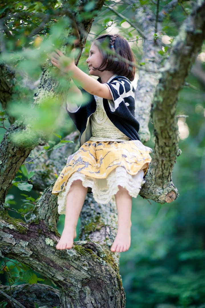 Girls Charcoal Grey Bird and Branch Cardigan Wrap... Sizes 2T through 12