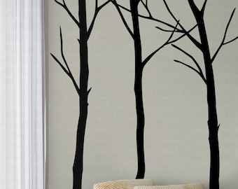 Custom Height 80 - B3 Forest Three Trees -BROWN