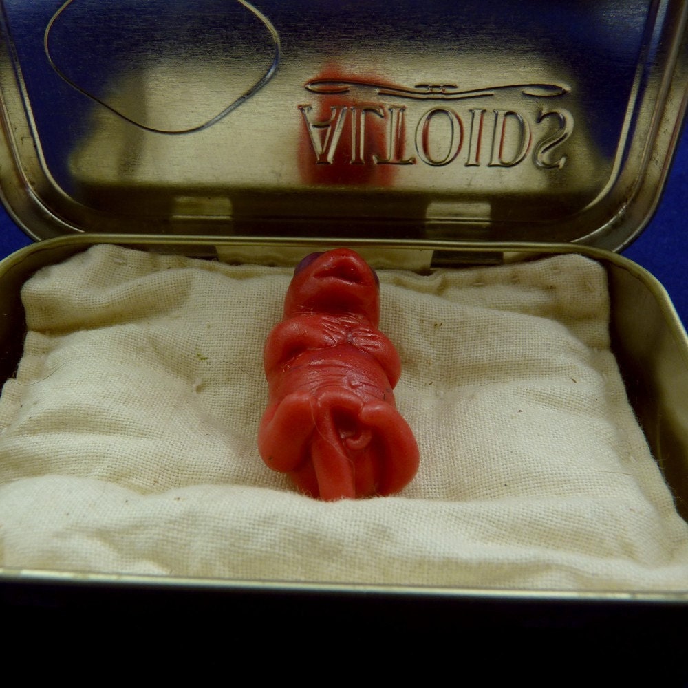 Baby Rat in Altoid Tin- Original Mixed Media Rodent Sculpture