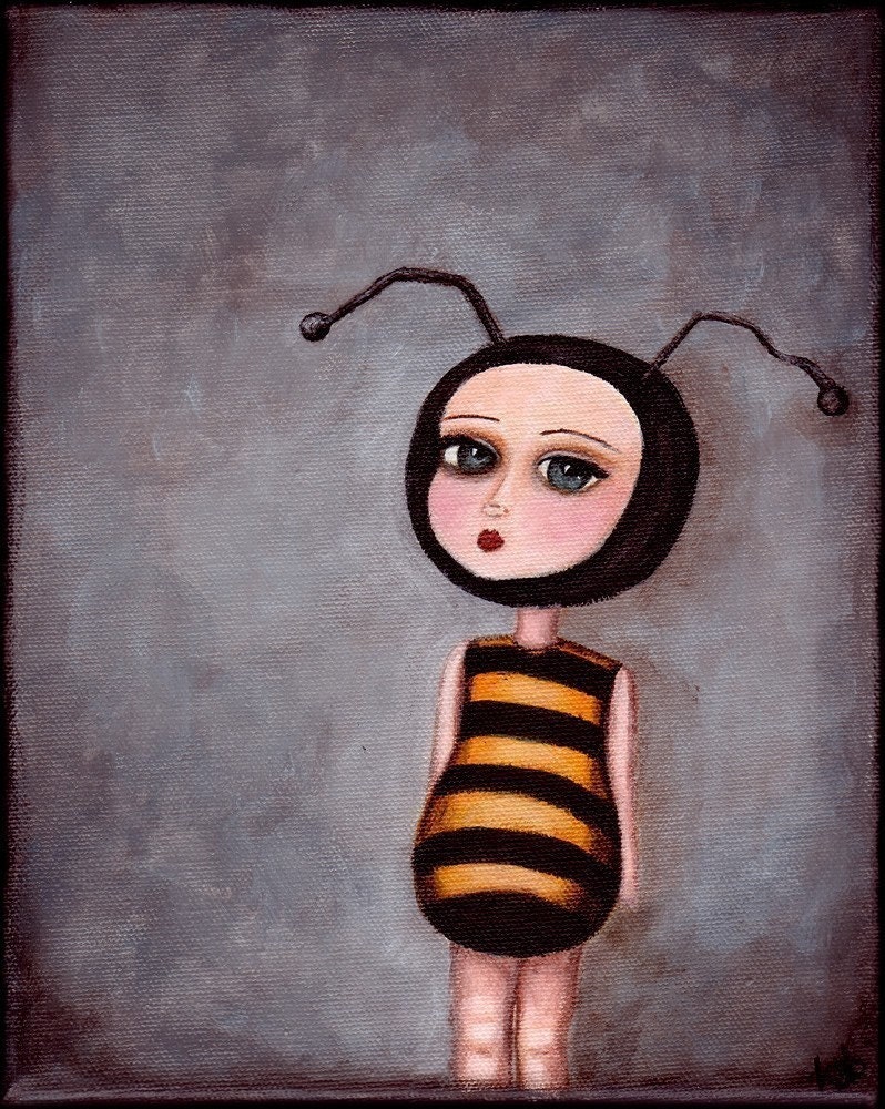 Bee Girl print